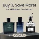 Bleu de chanel 100ml + Dior Sauvage 100ml + Creed Aventus 100ml Total (300ml)