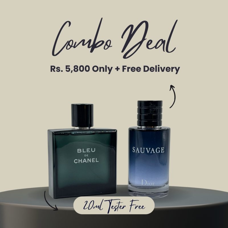 Bleu de chanel + Dior Sauvage 100ml Each (200ml)