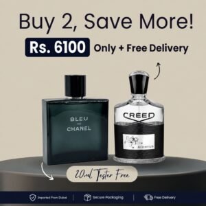 Bleu de chanel 100ml + Creed Aventus 100ml Total (200ml)
