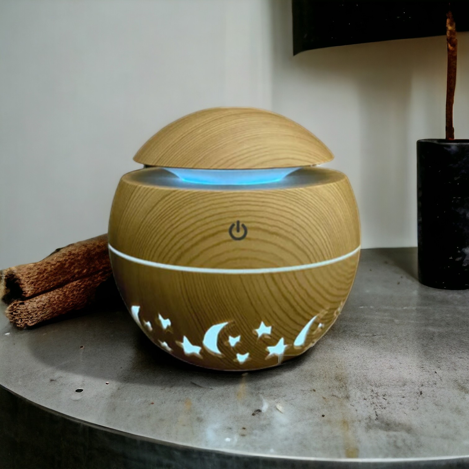 Ultrasonic Humidifier Round Wood Style - Image 4